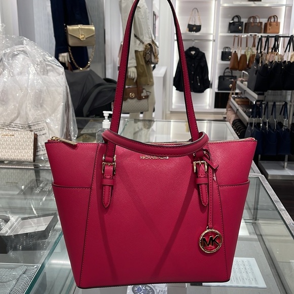 MICHAEL KORS Charlotte Large Leather Top-Zip Tote
Carmine Pink - Picture 6 of 16